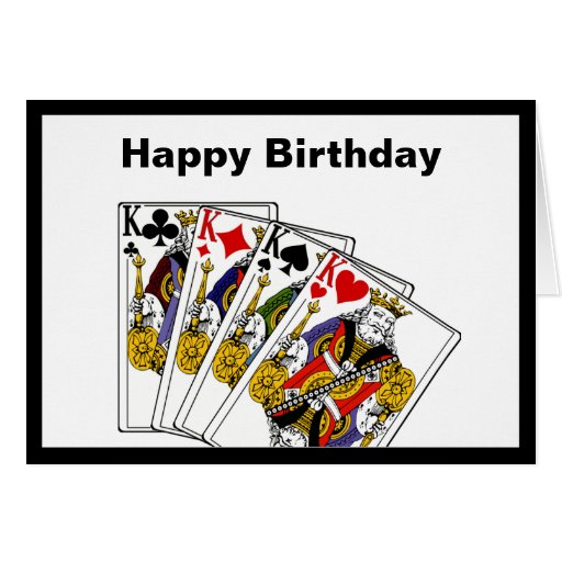 Gruß-Karte König-Birthday
