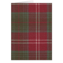 Gruß-KarteChisholm verwitterter Tartan
