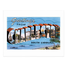Grüße von Charleston, Sc Postkarte