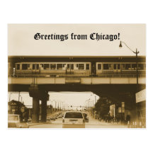 Grüße von Chicago! Postkarten