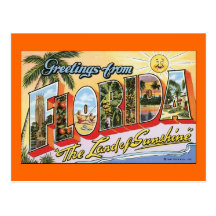 Grüße von Florida Postkarten