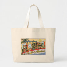 Grüße von Florida - Vintage Reise Einkaufstasche