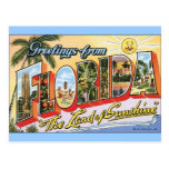 Grüße von Florida - Vintage Reise postkarten