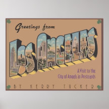 Grüße von Los Angeles, Vintag Plakate