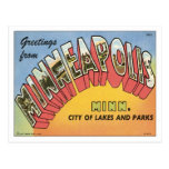 Grüße von Minneapolis Postkarte