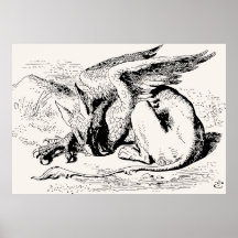 Gryphon Alice im Wunderland Plakatdruck