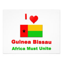 Guinea-Bissau Individuelle Ankündigungskarte
