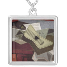 Guitar und Newspaper, 1925 Personalisierte Halskette