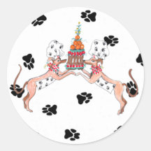 Gullivers Engel Whippet Kochs-Aufkleber