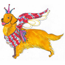 Gullivers golden retriever-Verzierung Foto Skulptur
