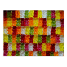 Gummibärchen Postkarte