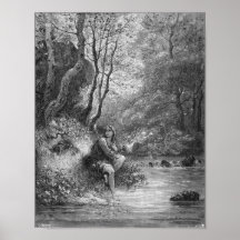 GUSTAV DORE-SCENE VON DON QUIXOTE-PRINT PLAKAT