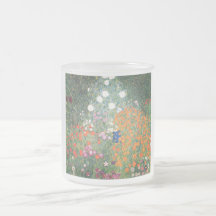 Gustav Klimt Blumengarten Tee Tasse