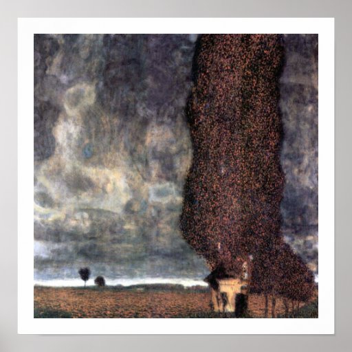 Gustav Klimt ~ das Gewitter-Plakat