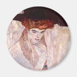 Gustav Klimt ~ der schwarze Hut 1910 Kühlschrankmagnet