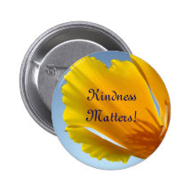 Güte-Angelegenheiten! Knöpfe orange Mohnblumen-Blu Anstecknadelbutton