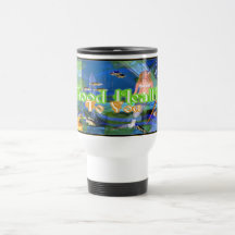 Gute Gesundheits-Wünsche von den Fischen Teetasse