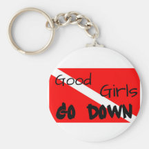 Gute Mädchen gehen Keychain hinunter Schlüsselbänder