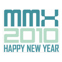 Guten Rutsch ins Neue Jahr 2010 (MMX) Postkarten