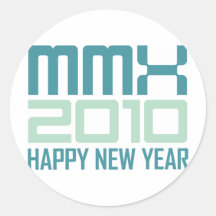 Guten Rutsch ins Neue Jahr 2010 (MMX) Stickers