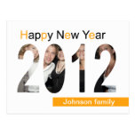 Guten Rutsch ins Neue Jahr 2012 Postkarte
