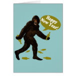 Guten Rutsch ins Neue Jahr Bigfoot Karte
