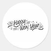 Guten Rutsch ins Neue Jahr-Feier Runder Sticker