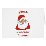 gwen Weihnachten Karte