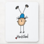 Gymnast, der Handstand tut Mauspad