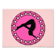 Gymnast im Rosa Foto Drucke