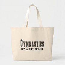 Gymnastik ist es Lebensart Leinentasche