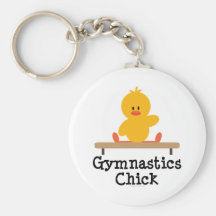 Gymnastik-Küken Keychain Schlüsselband