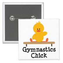 Gymnastik-Küken-Knopf Anstecknadelbuttons