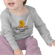 Gymnastik-Küken-Säuglings-langes Hülsen-T-Stück Tshirt