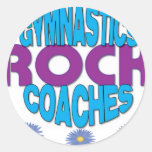 Gymnastik-Trainer-Geschenk Runder Sticker