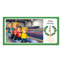 Gymnastische Foto-Karte rhythmisch Fotokartenvorlagen