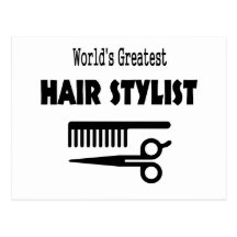 Haar-Stylist-Karte Postkarten
