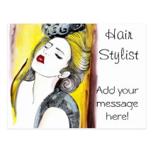Haar-Stylist Postkarte