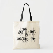 Haarige Cartoon-Spinnen-Tasche