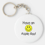 Haben Sie einen Aspie Tag (smiley) Schlüsselanhänger