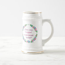 Haben Sie einen Gärtner heute umarmt? Kaffee Haferl