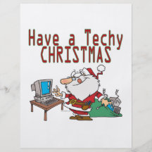 haben Sie einen techy Weihnachtscomputer-Aussensei Flyerbedruckung