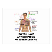 Haben Sie irgendwelche Symptome der Tuberkulose? postkarten