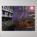 Hafen-Nächte Plakatdruck