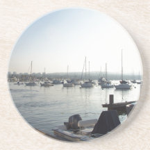 Hafen-Segelboot-Untersetzer