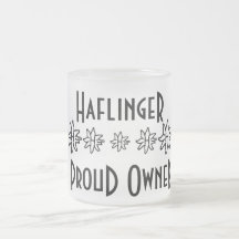 Haflinger mattierter Becher - stolzer Inhaber Kaffeetassen