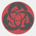 Hagakure runder Aufkleber