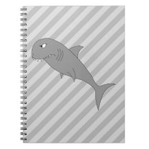 Haifisch-Karikatur Notiz Buch