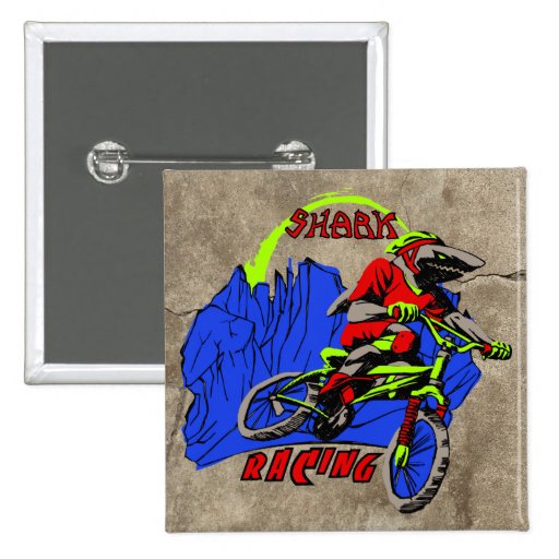Haifisch-Radfahren Buttons