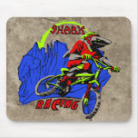 Haifisch-Radfahren Mousepads